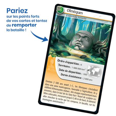 Jeu de cartes défis nature - civilisations disparues - fabriqué en france MULTICOLORE 3 - vertbaudet enfant 