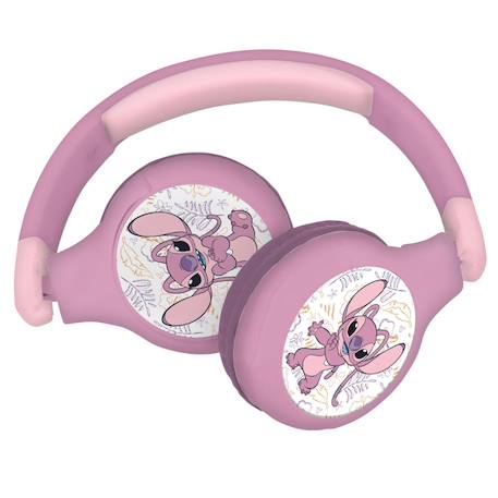 Casque 2 en 1 stitch angel bluetooth et filaire avec limitation de son MULTICOLORE 4 - vertbaudet enfant 