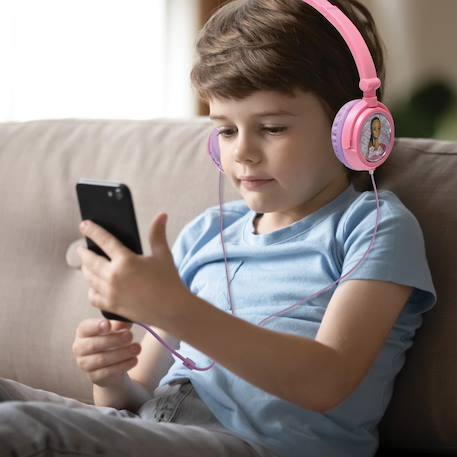 Casque stéréo filaire pliable barbie avec limitation de volume d'écoute MULTICOLORE 5 - vertbaudet enfant 