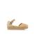 Sandales filles textile boucle Beige 1 - vertbaudet enfant 