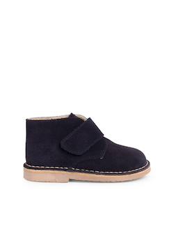 Chaussures-Suède desert boots bottines chukka à scratch pour enfants