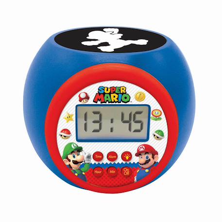 Réveil projecteur super mario avec Fonction Alarme, veilleuse avec minuterie MULTICOLORE 1 - vertbaudet enfant 