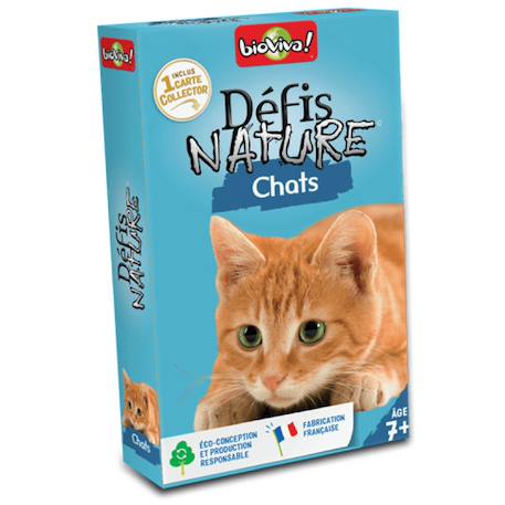 Jeu de cartes défis nature - chats  - fabriqué en france MULTICOLORE 1 - vertbaudet enfant 