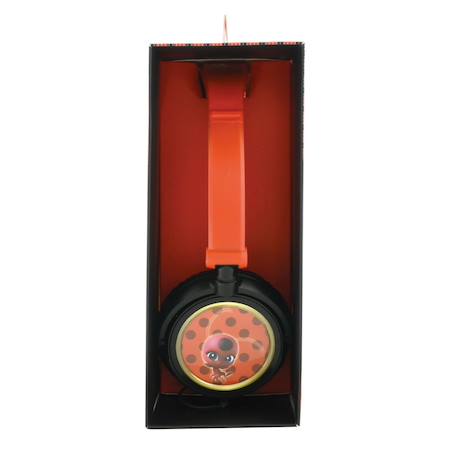 Casque stéréo filaire pliable miraculous avec limitation de volume d'écoute MULTICOLORE 3 - vertbaudet enfant 