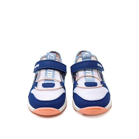 Sneakers garçon textile fermeture adhésive barefoot Bleu 6 - vertbaudet enfant 