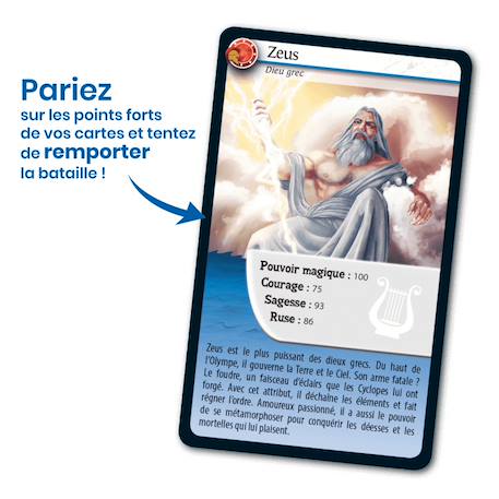 Jeu de cartes défis nature - mythologie héros et dieux - fabriqué en france MULTICOLORE 3 - vertbaudet enfant 