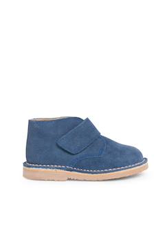 Chaussures-Suède desert boots bottines chukka à scratch pour enfants