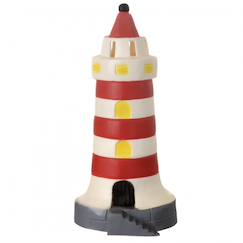 Linge de maison et décoration-Décoration-Lampe phare rouge