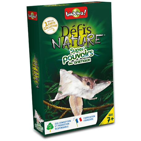 Jeu de cartes défis nature - super pouvoirs des animaux - fabriqué en france MULTICOLORE 1 - vertbaudet enfant 