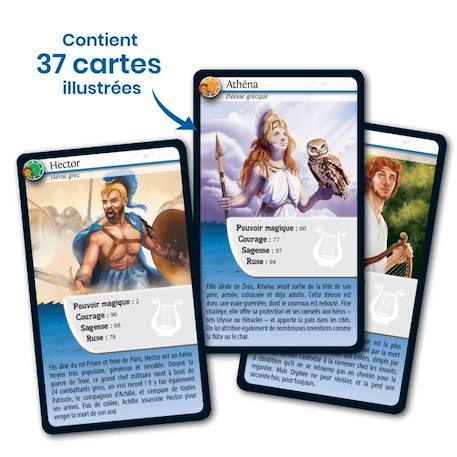 Jeu de cartes défis nature - mythologie héros et dieux - fabriqué en france MULTICOLORE 4 - vertbaudet enfant 