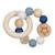 Hochet en bois et silicone Bleu 2 - vertbaudet enfant 