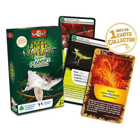 Jeu de cartes défis nature - super pouvoirs des animaux - fabriqué en france MULTICOLORE 2 - vertbaudet enfant 