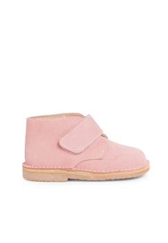 Chaussures-Suède desert boots bottines chukka à scratch pour enfants