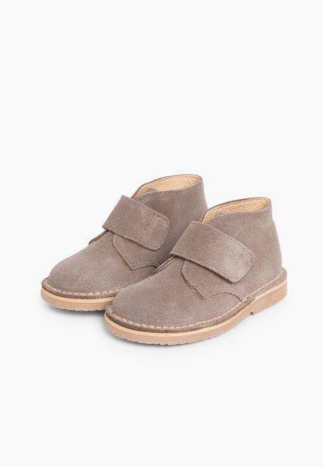 Suède desert boots bottines chukka à scratch pour enfants Bleu marine+Gris+Gris foncé+Marron+Noir+Sable+Taupe 10 - vertbaudet enfant 