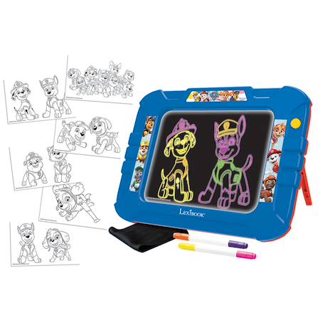 Ardoise à dessiner lumineuse néon pat patrouille Bleu 1 - vertbaudet enfant 