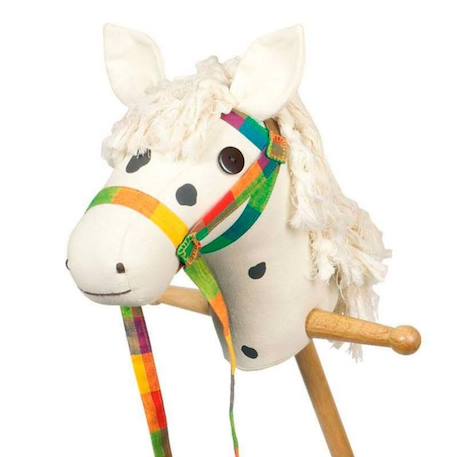 Cheval blanc à bâton Blanc 2 - vertbaudet enfant 