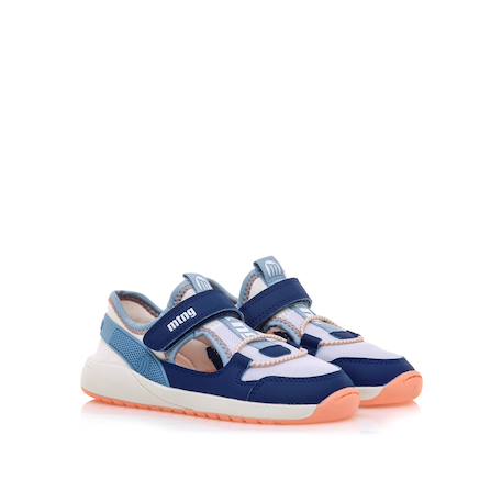 Sneakers garçon textile fermeture adhésive barefoot Bleu 5 - vertbaudet enfant 