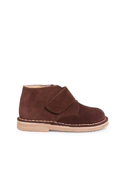 Chaussures-Suède desert boots bottines chukka à scratch pour enfants