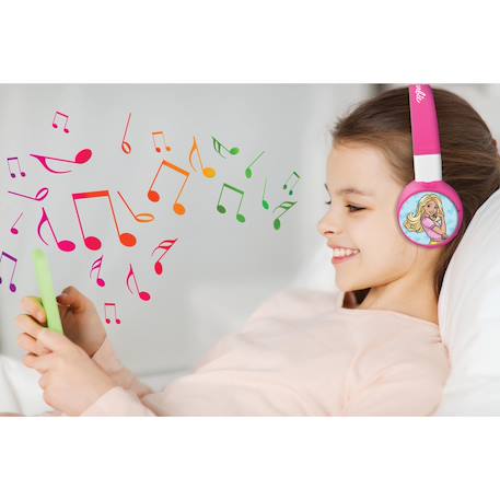 Casque 2 en 1 barbie bluetooth et filaire avec limitation de son MULTICOLORE 6 - vertbaudet enfant 