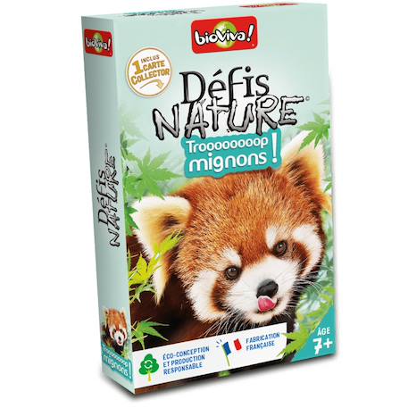 Jeu de cartes défis nature - trop mignons - fabriqué en france MULTICOLORE 1 - vertbaudet enfant 