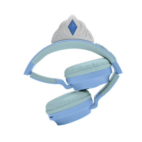 Casque lumineux pliable bluetooth et filaire la reine des neiges avec limitation du volume Violet 4 - vertbaudet enfant 