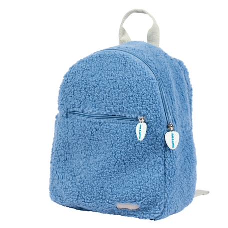 Sac à dos bouclette teddy Bleu 1 - vertbaudet enfant 