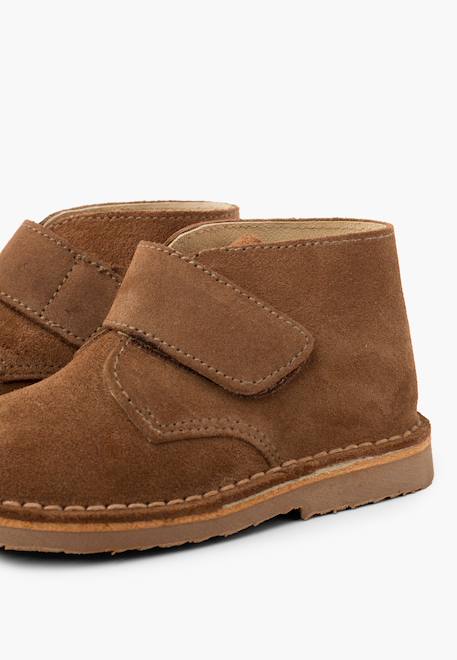 Suède desert boots bottines chukka à scratch pour enfants Bleu marine+Bleu moyen+Camel+Gris foncé+Marron+Noir+Taupe 41 - vertbaudet enfant 