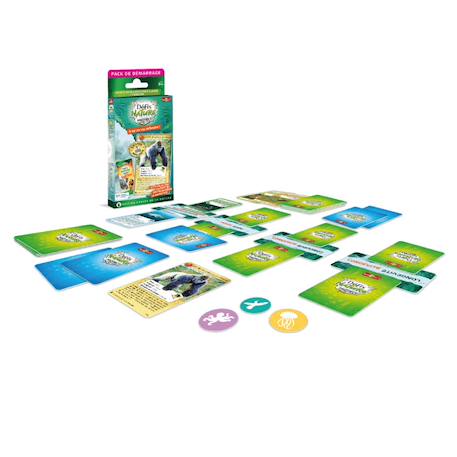 Jeu de cartes à collectionner défis nature protect pack de démarrage - gorille - fabriqué en france MULTICOLORE 2 - vertbaudet enfant 