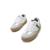 Sneakers garçon synthétique lacets Blanc+Blanc noir 2 - vertbaudet enfant 