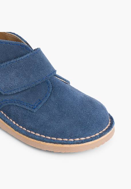 Suède desert boots bottines chukka à scratch pour enfants Bleu marine+Bleu moyen+Camel+Gris foncé+Marron+Noir+Taupe 12 - vertbaudet enfant 