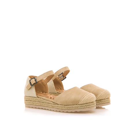 Sandales filles textile boucle Beige 5 - vertbaudet enfant 