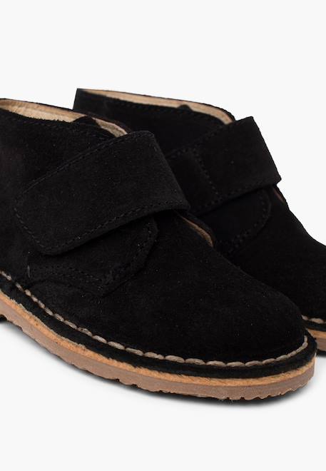 Suède desert boots bottines chukka à scratch pour enfants Bleu marine+Gris+Gris foncé+Marron+Noir+Sable+Taupe 30 - vertbaudet enfant 