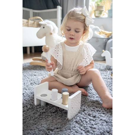 Banc à marteler silver Blanc 2 - vertbaudet enfant 