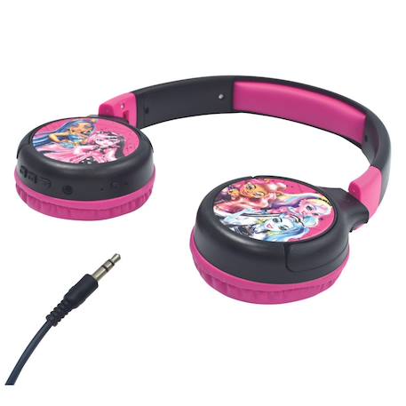 Casque 2 en 1 monster high bluetooth et filaire avec limitation de son MULTICOLORE 5 - vertbaudet enfant 