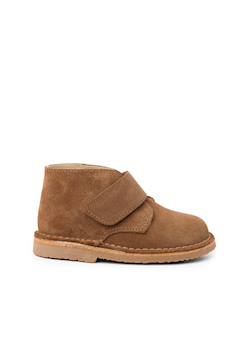 Chaussures-Suède desert boots bottines chukka à scratch pour enfants