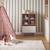 Bibliothèque enfant, 2 portes et 4 étagères Blanc+Naturel+Rose+Vert 2 - vertbaudet enfant 