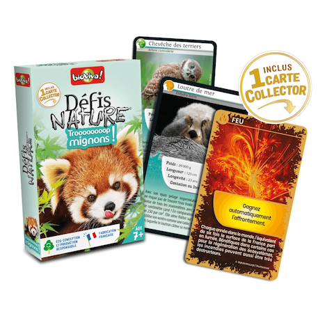 Jeu de cartes défis nature - trop mignons - fabriqué en france MULTICOLORE 2 - vertbaudet enfant 
