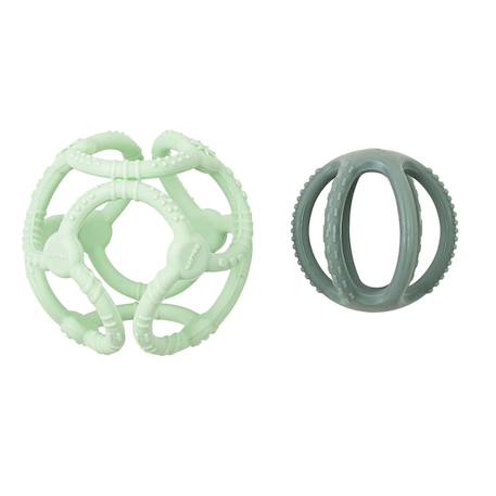 Set 2 balles silicone vert menthe Vert 2 - vertbaudet enfant 
