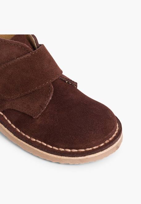 Suède desert boots bottines chukka à scratch pour enfants Bleu marine+Gris+Gris foncé+Marron+Noir+Sable+Taupe 24 - vertbaudet enfant 