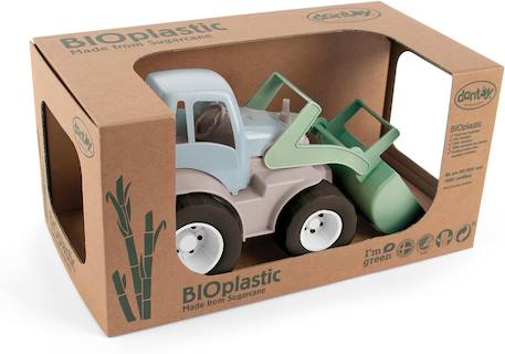 Tracteur pelleteuse en bioplastique vert Vert 3 - vertbaudet enfant 
