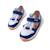 Sneakers garçon textile fermeture adhésive barefoot Bleu 2 - vertbaudet enfant 