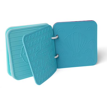 Livre de bain en silicone bleu Bleu 4 - vertbaudet enfant 