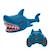 RC Shark - Crazy Shark Requin télécommandé avec effets sonores Bleu 1 - vertbaudet enfant 