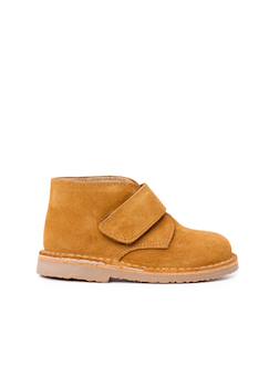 Chaussures-Suède desert boots bottines chukka à scratch pour enfants