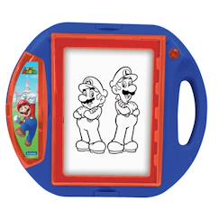 Jouet-Activités artistiques et musicales-Projecteur à dessin super mario avec modèles et tampons