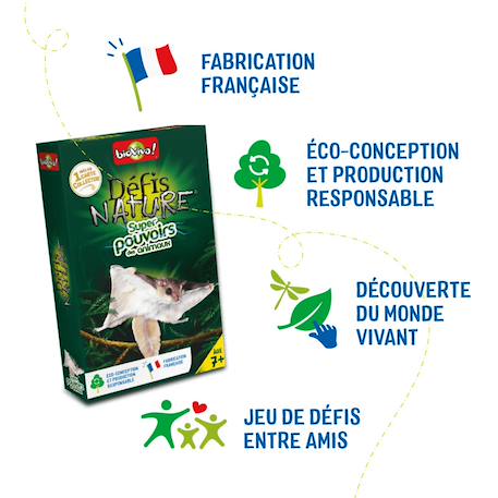 Jeu de cartes défis nature - super pouvoirs des animaux - fabriqué en france MULTICOLORE 6 - vertbaudet enfant 