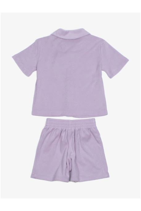 Ensemble 2 pièces Beige+Violet 5 - vertbaudet enfant 