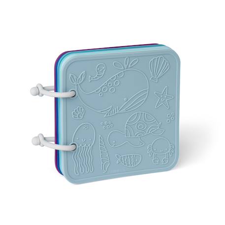 Livre de bain en silicone bleu Bleu 2 - vertbaudet enfant 