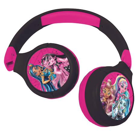 Casque 2 en 1 monster high bluetooth et filaire avec limitation de son MULTICOLORE 4 - vertbaudet enfant 