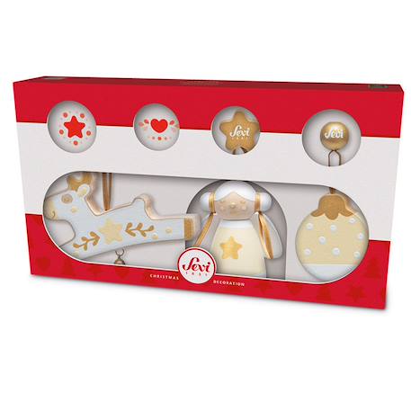 Set déco noël 3 pcs Blanc 1 - vertbaudet enfant 